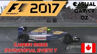 F1 2017 PS4 Career Mode Invitational Event 7 - 1992 Williams FW14B Canada (Season 4)