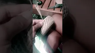 Weaving Round Wicker Basket