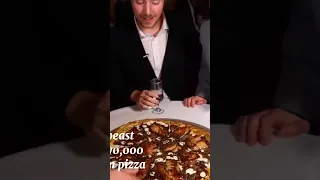 Mrbeast eat $70,000 golden pizza #mrbeast #shorts