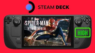 Spider-Man Remastered Steam Deck | High Settings | SteamOS