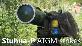 Compilation of Stuhna-P ATGM strikes on Russian vehicles