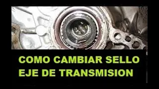 Como Cambiar e Instalar Sello de Eje Transmisión - CV Axle Seal