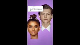 I mixed Zendaya and Tom Holland (for scientific research lol😏)and i am SHOOK | JULIA GISELLA #shorts