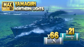 Destroyer Yamagiri: The battleship nightmare on map Northern Lights - World of Warships