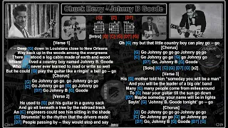 Chuck Berry - Johnny B Goode [G] [Jam Track] [Guitar chords & lyrics]