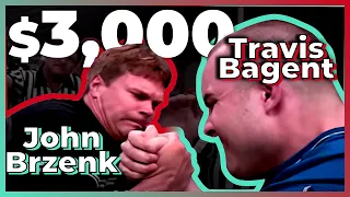 For $3000, can you beat JOHN BRZENK Armwrestling? ft. Travis Bagent, Ron Bath, & Tom Nelson