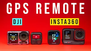 Insta360 GPS Preview Remote vs DJI Osmo Action GPS Bluetooth Remote