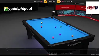 ShootersPool (PC) eCueSports World Tour World 9-ball Championship - Cueboy147 v StewieP