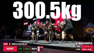 First woman to squat 300kg 661lbs | Sonita Kyen Muluh