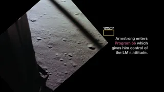 Apollo 11 landing from PDI to Touchdown 3