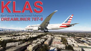 MSFS2020│LANDING IN KLAS B787│4K MAXRENDER