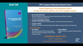 EPRS Book Talk: Policy Making in the European Union, inside the latest edition of a studies classic