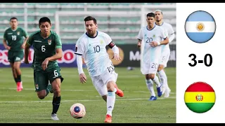 Argentina vs Bolivia 3-0 Highlights & Goals HD l WorldCup Qualifiers 10/9/2021.