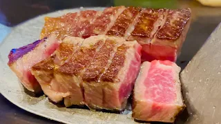 11 Times Champion Beef in Japan - IWATE A5 WAGYU Steak - Teppanyaki in Shibuya Tokyo Japan