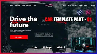 Adobe Xd Web Design - How to Create car website design in Adobe Xd(2021)