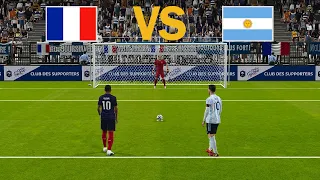 Argentina 🆚 France - Final FIFA World Cup 2026 | Penalty Shootout | Messi 🆚 Mbappe | PES Gameplay