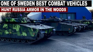 CV90 Fighting Vehicles in Ukraine it Can Hunt Russia Armor in the Woods