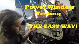Power Window Testing the Easy Way