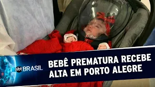 Bebê que nasceu com 22 semanas e 480 gramas recebe alta em Porto Alegre | SBT Brasil (25/07/20)