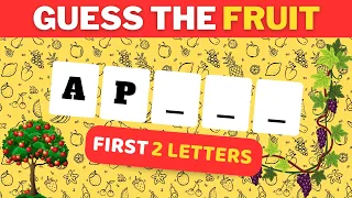 Fruit Name Challenge - Guess By First 2 Letters! 🥭🍋🥥