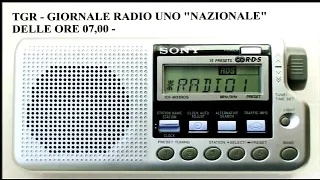 ROMA, DOMENICA 31 MAGGIO 2020 - TGR - GIORNALE RADIO UNO NAZIONALE DELLE ORE 07,00 -