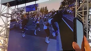 Dallas Cowboys cheerleaders screen view watch party Miller Lite House 1/22/23
