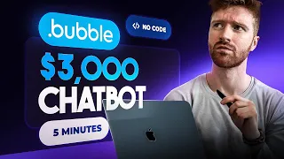 Building a Clients $3,000 AI Chatbot in under 5 minutes (No Code)