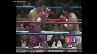 Julio Cesar Chavez VS  Alberto de las Mercedes Cortes. Date: 1989-12-16