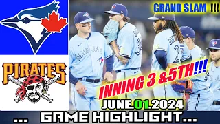 Toronto Blue Jays Vs Pirates  (06/01/24)  GAME INNINGS 1 +TH HIGHLIGHTS | MLB Season 2024