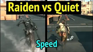 Raiden vs Quiet: Speed Comparison in Metal Gear Solid V: Phantom Pain (MGS5)