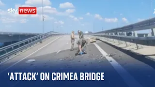 Ukraine War: Two dead and one child in intensive care after 'attack' on Crimea bridge