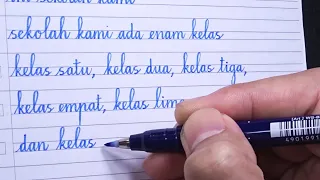 How to Make Beautiful Cursive Handwriting | 'Sekolah Kami' (Our School)