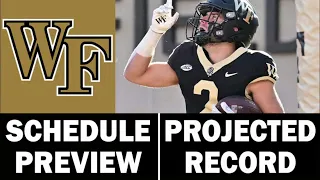 Wake Forest Football 2023 Schedule Preview & Record Projection