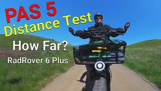 PAS 5 Mileage Test on the Rad Power Bikes RadRover 6 Plus