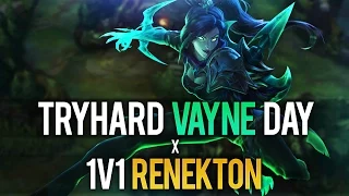 Gosu - TRYHARD VAYNE ONLY DAY + 1v1 RENEKTON??