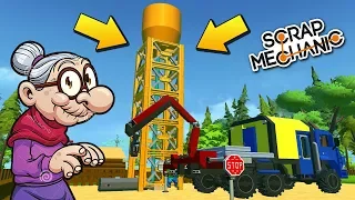 В ДЕРЕВНЕ СТРОЯТ ВОДОНАПОРНУЮ БАШНЮ !!! МУЛЬТИК в Scrap Mechanic !!!