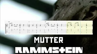 How to play "Rammstein - Mutter" on guitar (Tabs) Fingerstyle