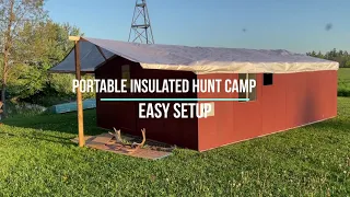 Insulated Portable Hunting and Fishing Cabin Camp