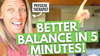 Improve your balance in 5 minutes! | Make your Arthritic joints feel BETTER | Dr. Alyssa Kuhn
