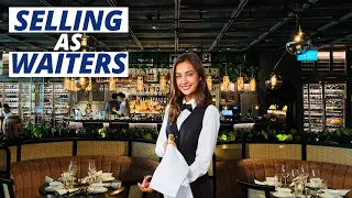 Selling and up selling as a waiter! Upselling techniques. Waiter training! Fine dining service!