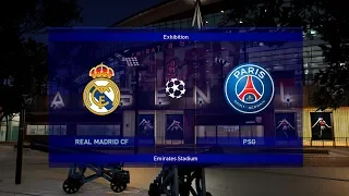 PES 2019 Real Madrid vs PSG | UEFA Champions League 2018/19 |  Gameplay