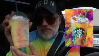 I TRIED THE STARBUCKS TIE DYE FRAPPUCCINO | HONEST REVIEW!