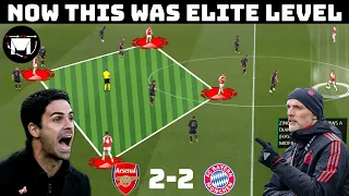 Tactical Analysis :  Arsenal 2-2 Bayern Munich | A Fascinating 1st Leg |