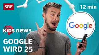 SRF Kids News: 25 Jahre Google – Suchmaschine feiert Geburtstag | Kindervideos