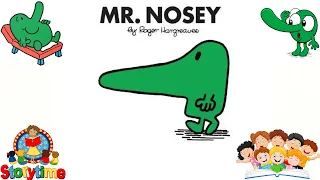 Mr Nosey by Roger Hargreaves: Read Aloud Kids story - Mr Nosey from Mr Men series (Animated)