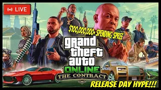 🔴 GTA Online The Contract DLC Release Day ($100,000,000 Spending Spree)!