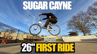 My First Time Riding The Sugar Cayne 26" Prototype BMX Cruiser