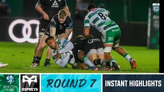 Benetton v Ospreys | Instant Highlights | Round 7 | URC 2023/24