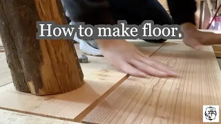 Japanese woodworking master teaches build your own house. How to make floor.