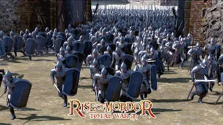 Rise Of Mordor - Gondor Soldiers Defend Dale City From Elves - Lord Of The Rings - Cinematic Battle